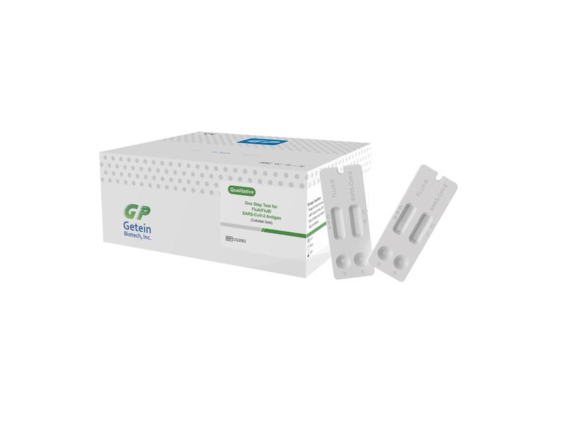 test en une étape pour l'antigène grippe/flub/sars-cov-2 (or colloïdal)
