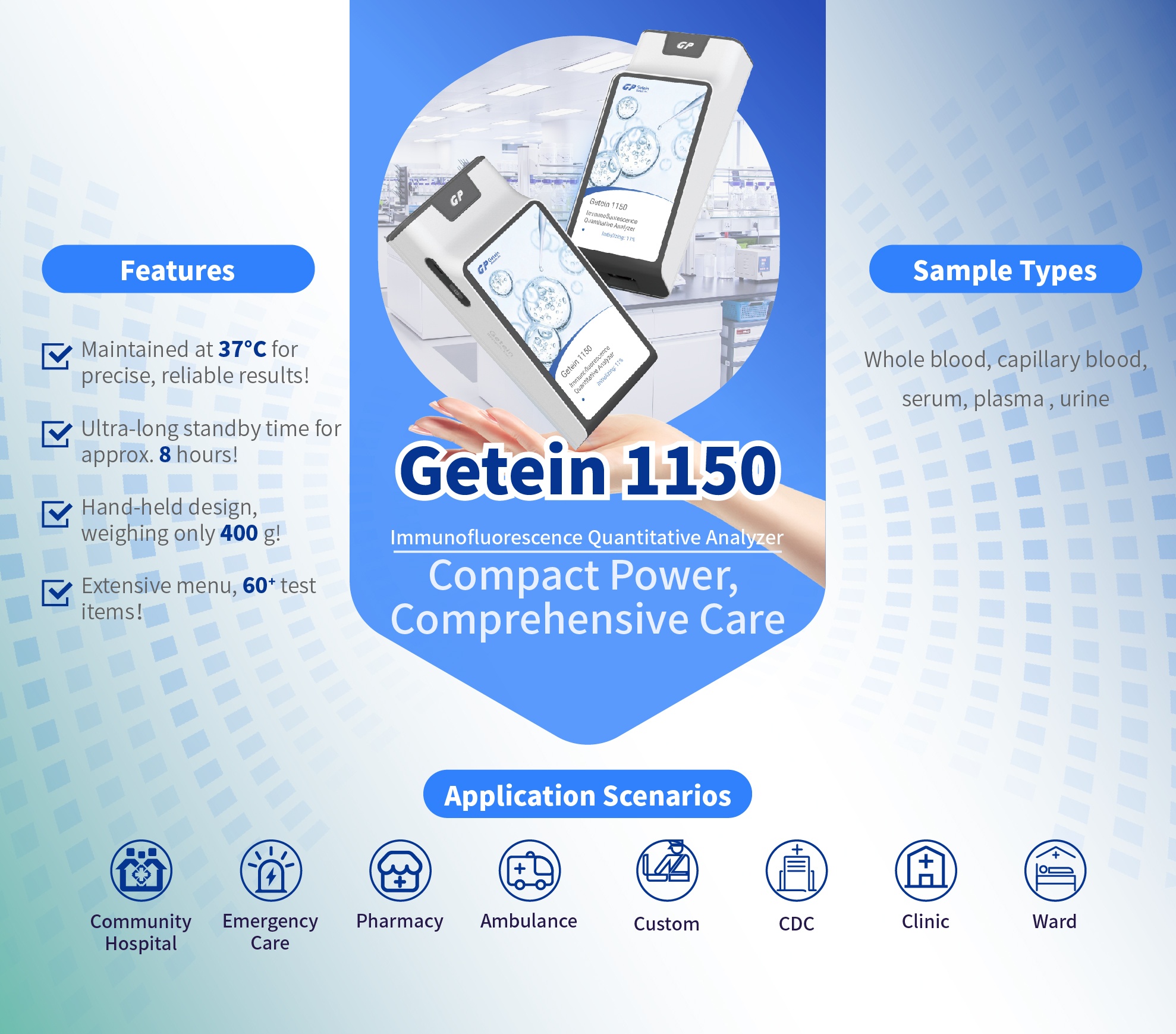 <b>Getein 1150</b> Immunofluorescence Quantitative Analyzer